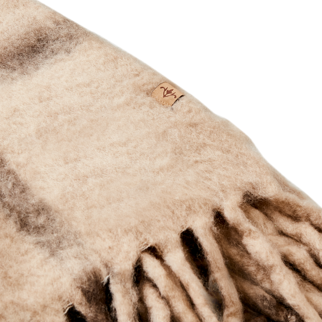 Plaid marron / beige / gris