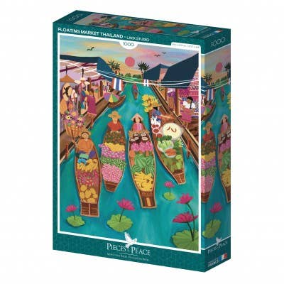 Puzzle 1000 Pièces - Floating Market Thailand #
