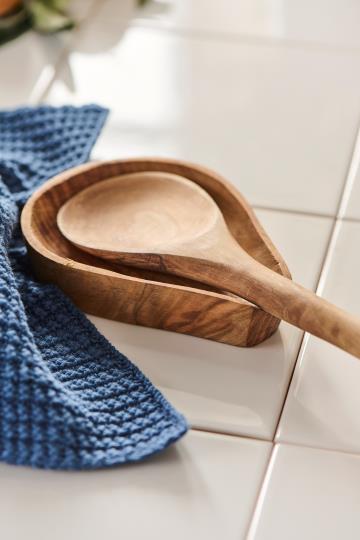 Repose cuillère en bois d'acacia