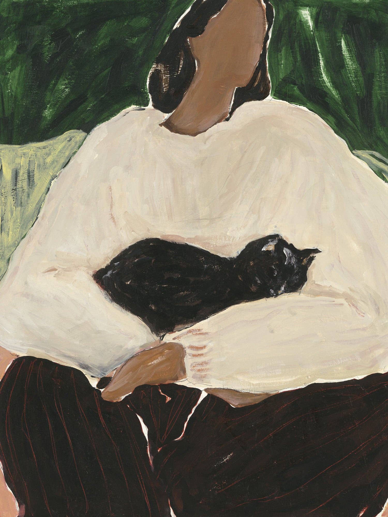 The Sleeping Cat: 30X40 CM