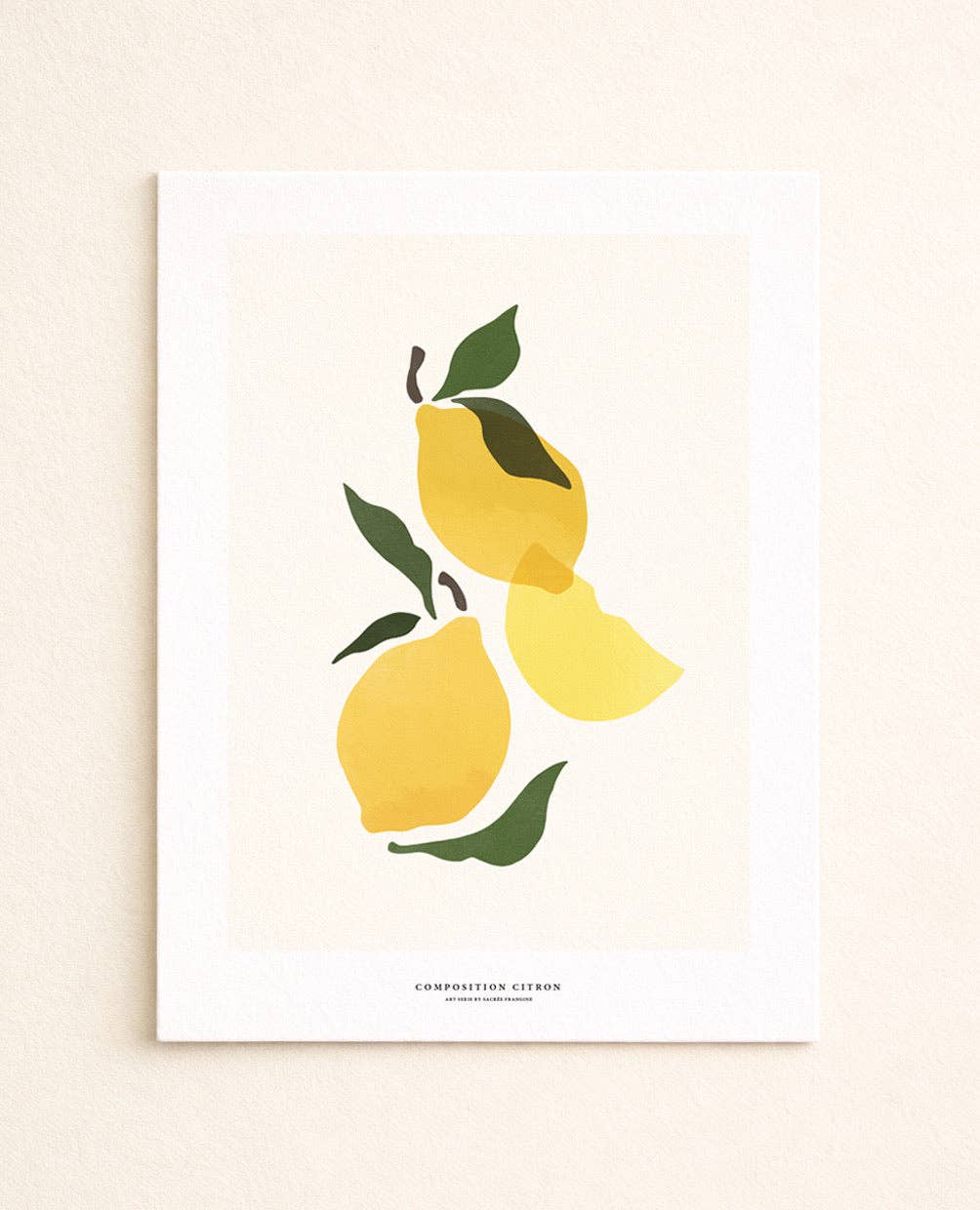 Composition Citron: 30X40 CM