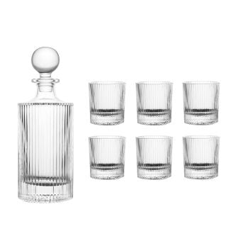 Carafe et verres à whisky malt