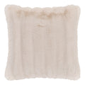 Coussin fausse fourrure 45*45cm crème