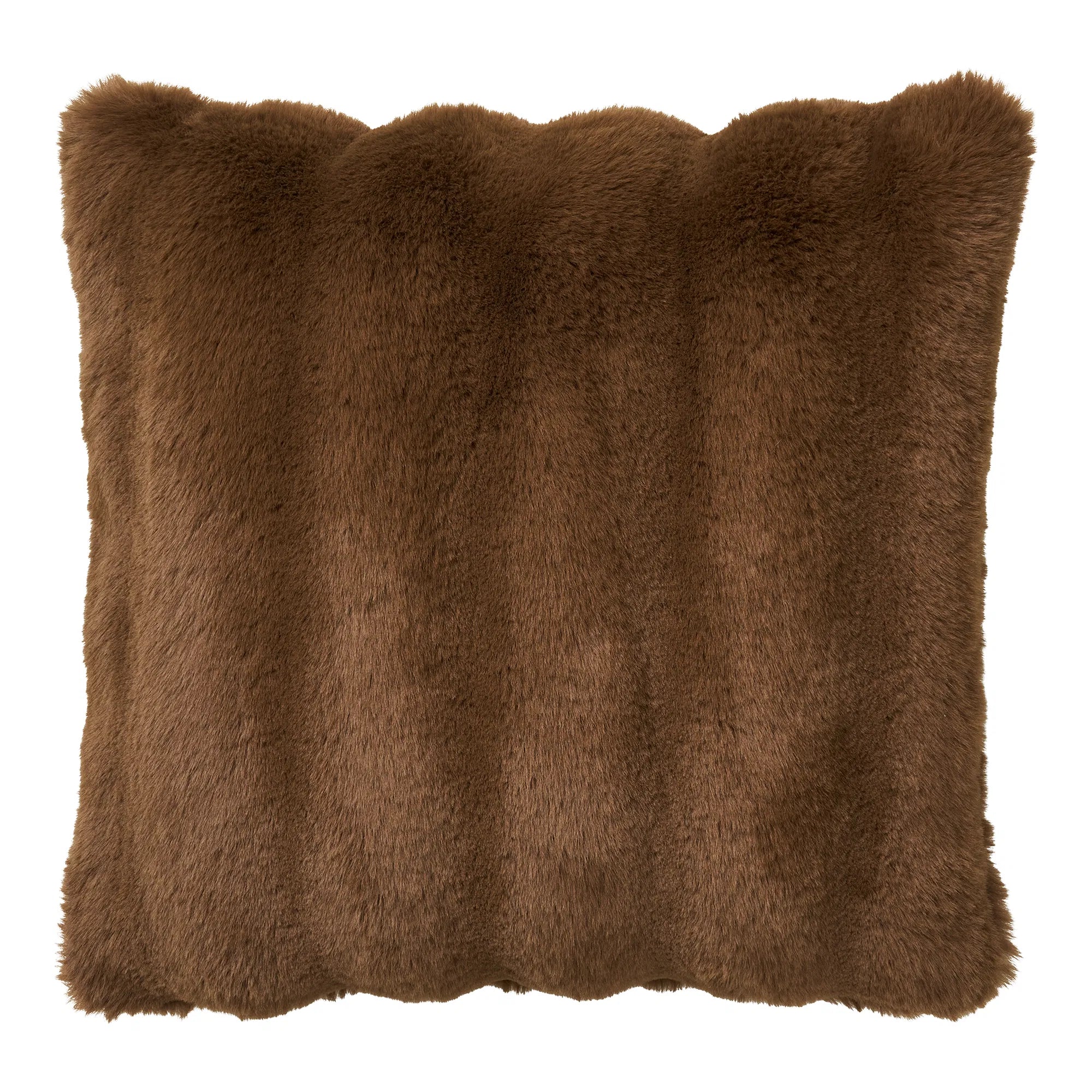 Coussin fausse fourrure 45*45cm brown