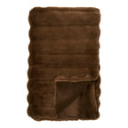 Plaid fausse fourrure 130*180cm brown