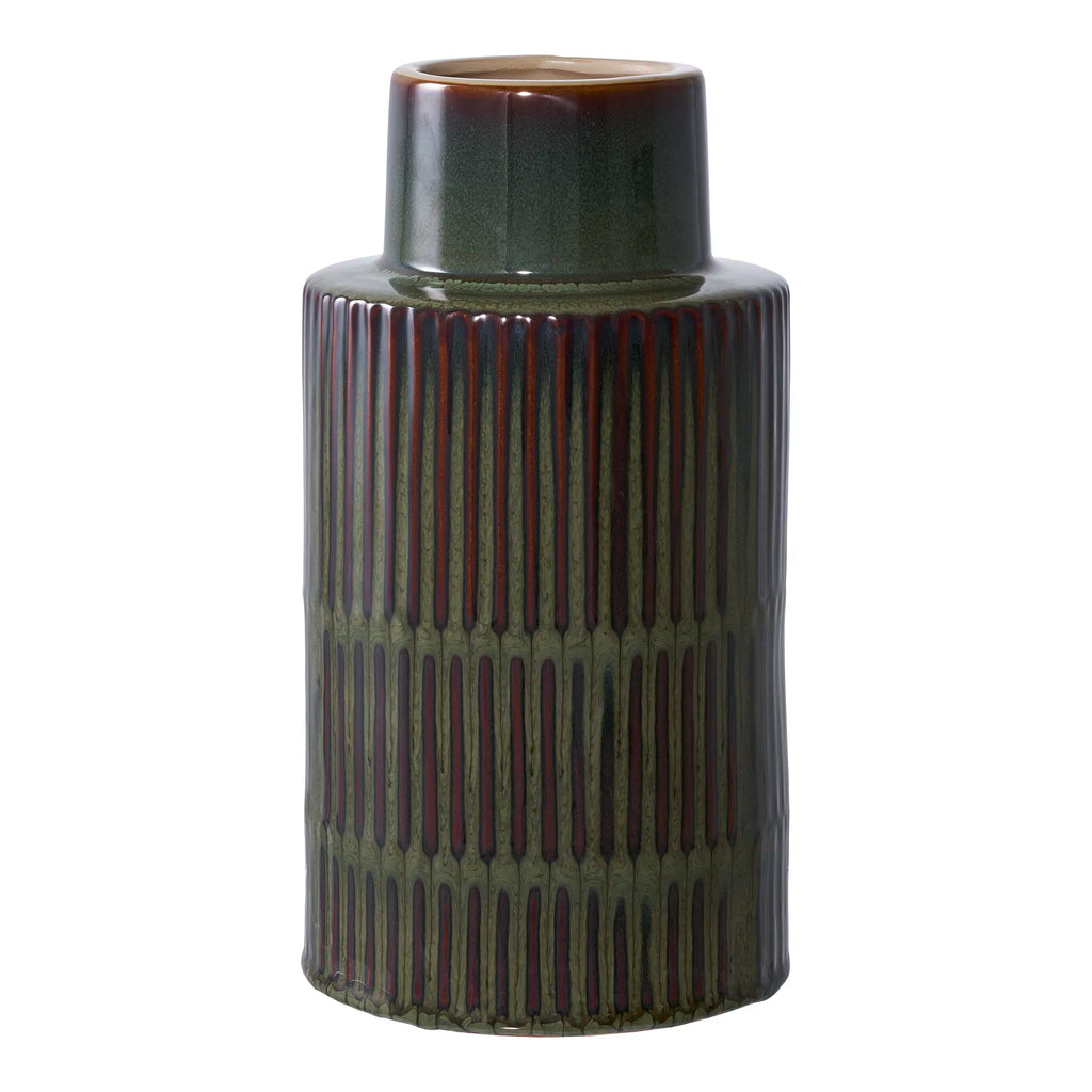 Vase marron / vert