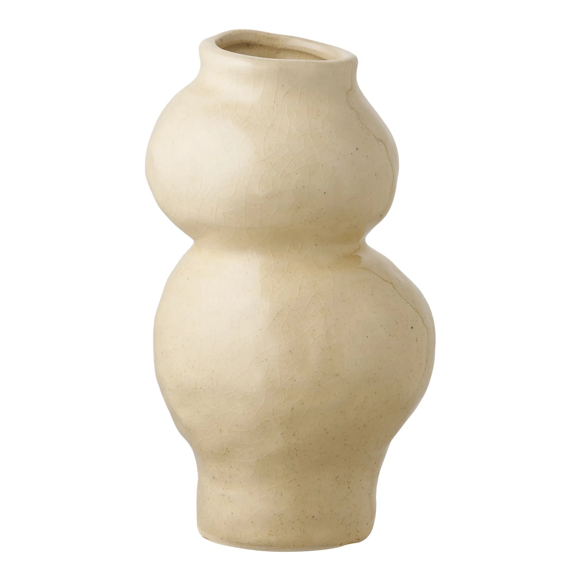 Vase beige organic