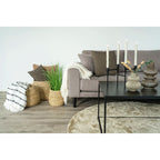 Chandelier 4 bougie acier noir