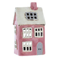 Bougie chauffe-plat rose vif/blanc