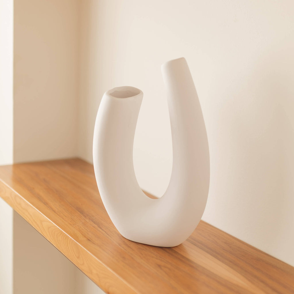 Chicago - Vase en céramique: Blanc