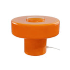 Lampe à poser verre coloré style rétro Foza Orange
