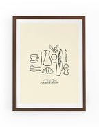 Expresso et Croissants Chauds: 30X40 CM