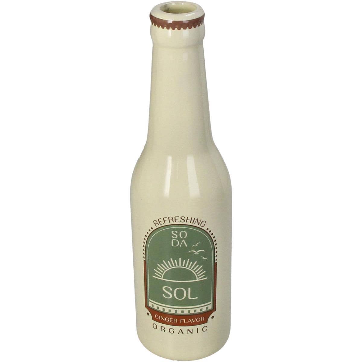 Vase bouteille soda Sol ivoire