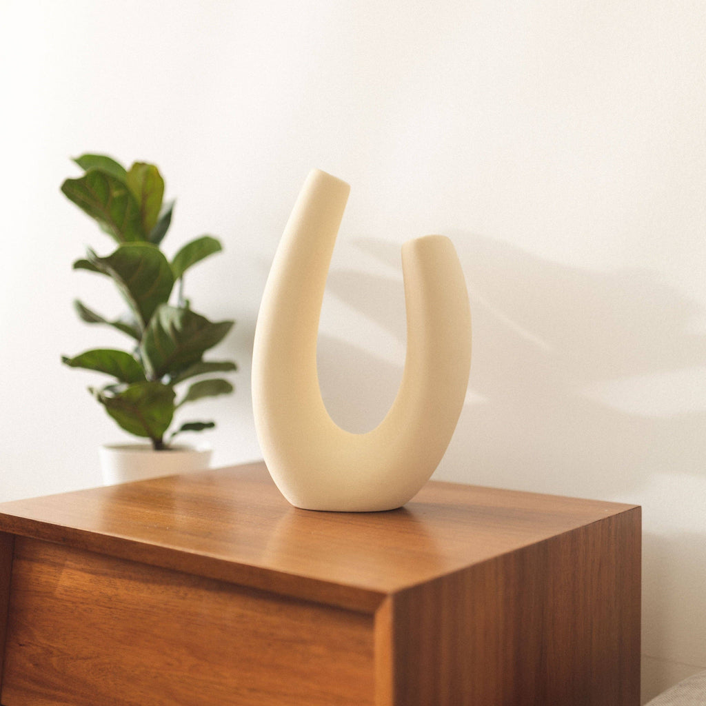 Chicago - Vase en céramique: Blanc