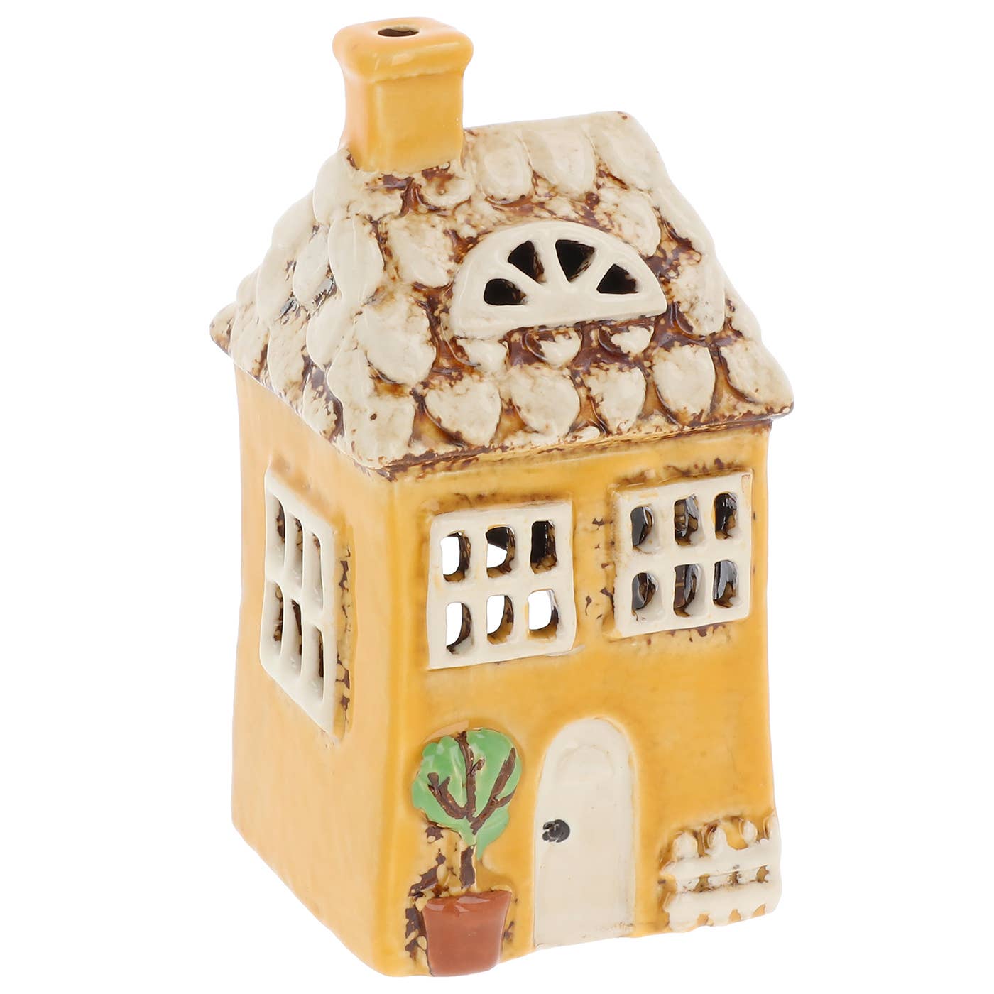 Garden Petite Maison Jaune Bougeoir