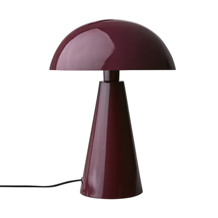 Lampe de table bordeaux