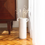 Vase Vérone en céramique blanc
