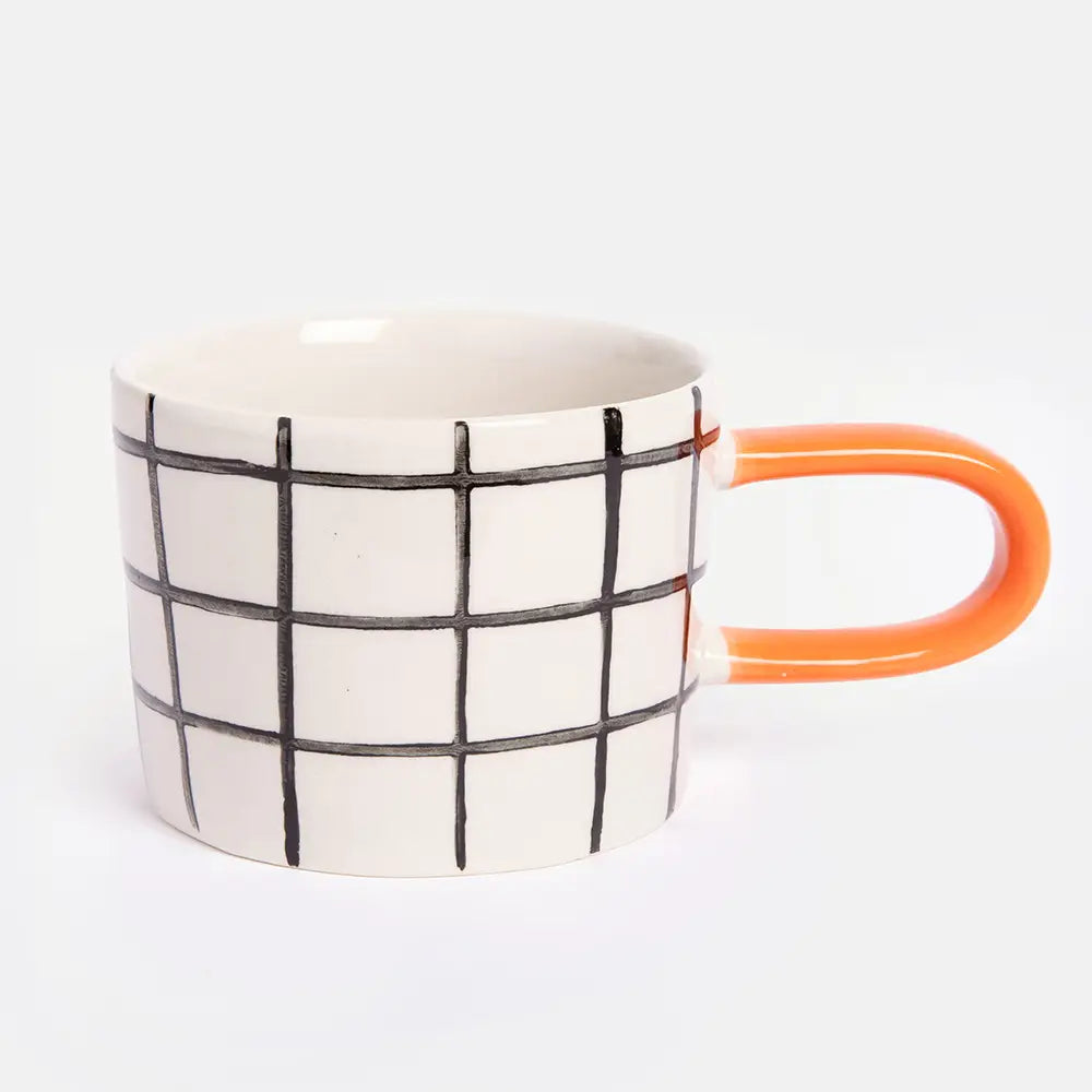 Mug à carreaux