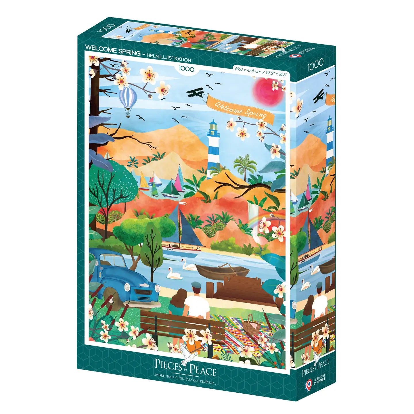 Puzzle 1000 bienvenue printemps