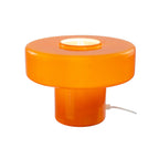 Lampe à poser verre coloré style rétro Foza Orange