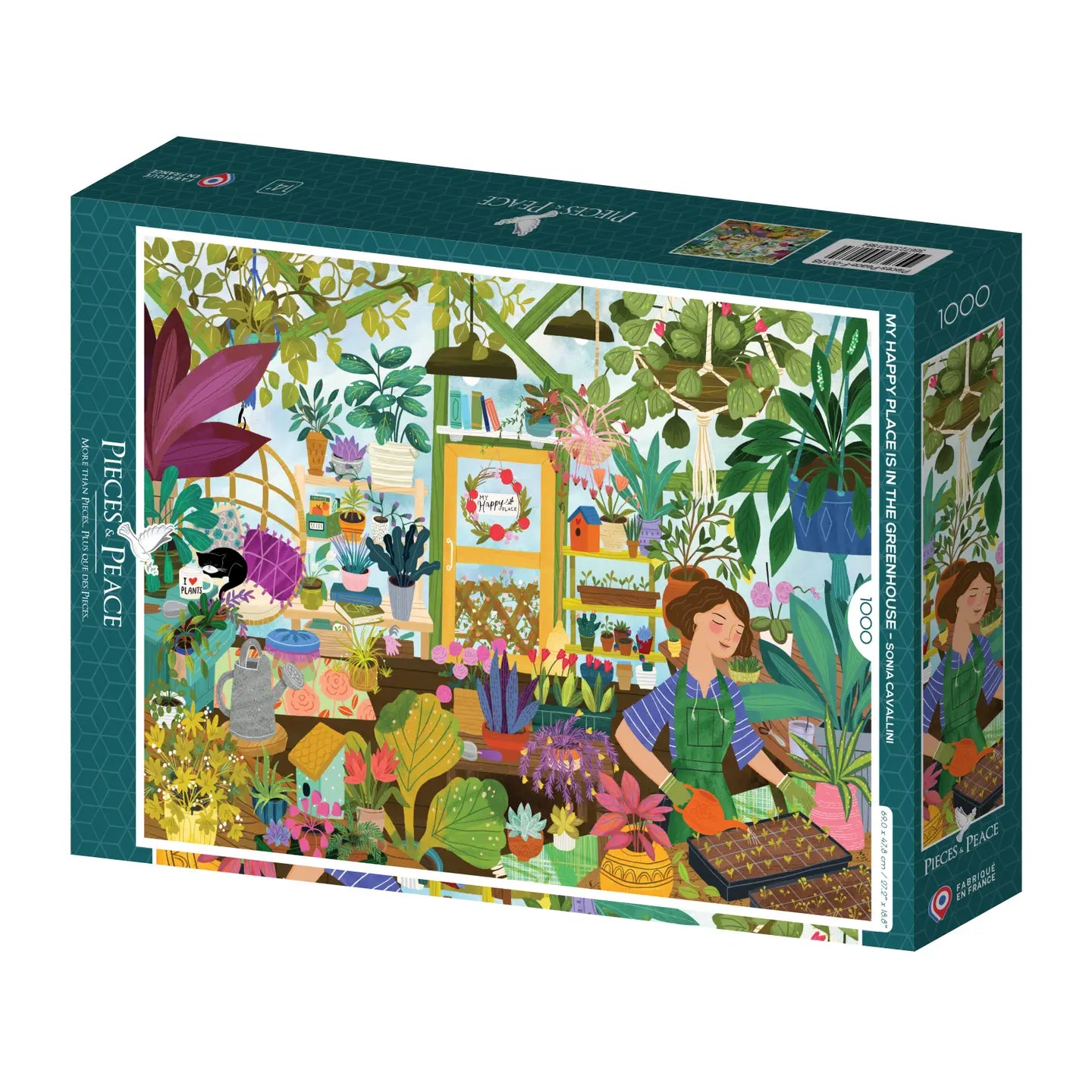 PUZZLE 1000 PIÈCES MY HAPPY PLACE IN THE GREENHOUSE