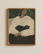 The Sleeping Cat: 30X40 CM