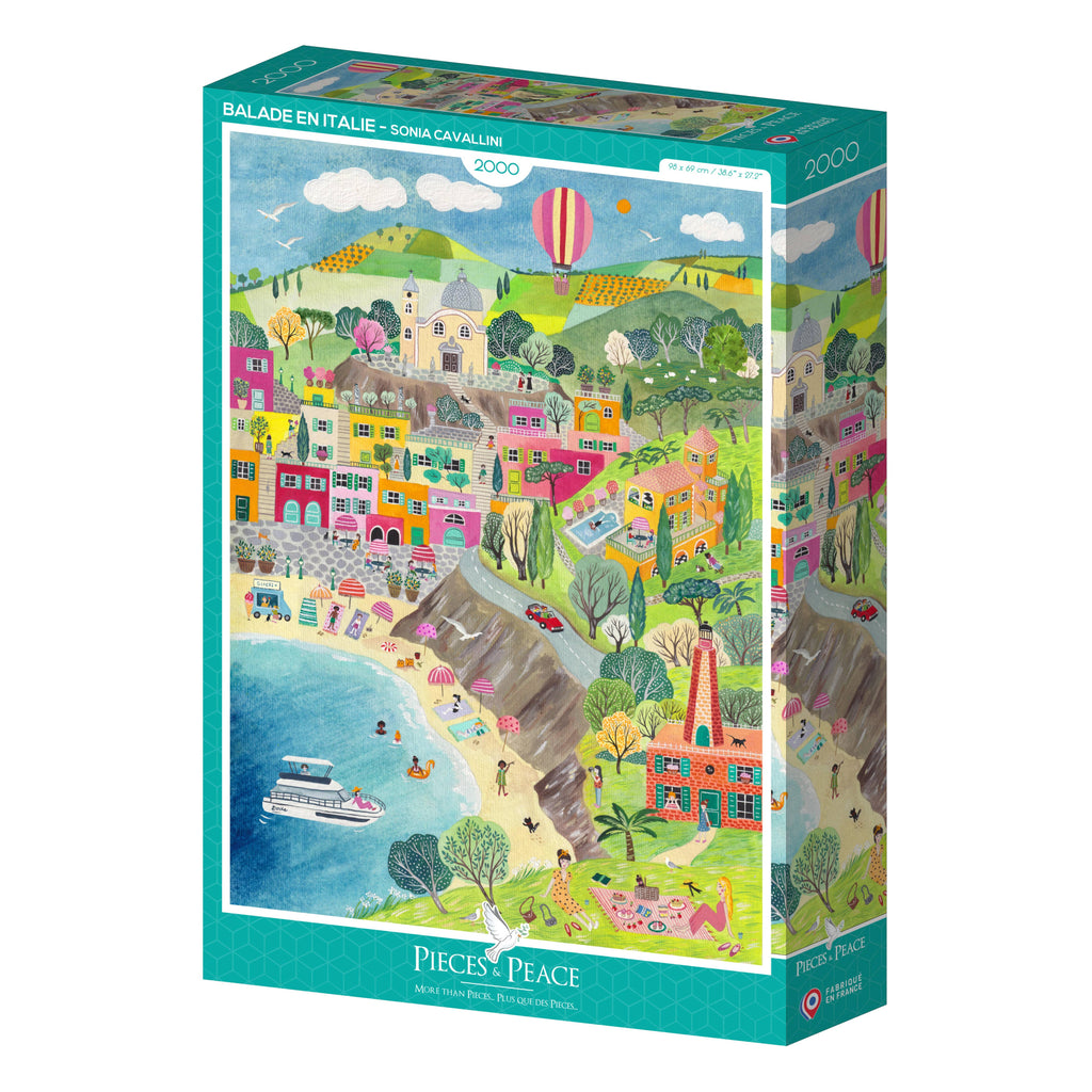 Puzzle 2000 pièces - Balade en Italie #
