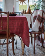 Plaid rouge / vert / blanc