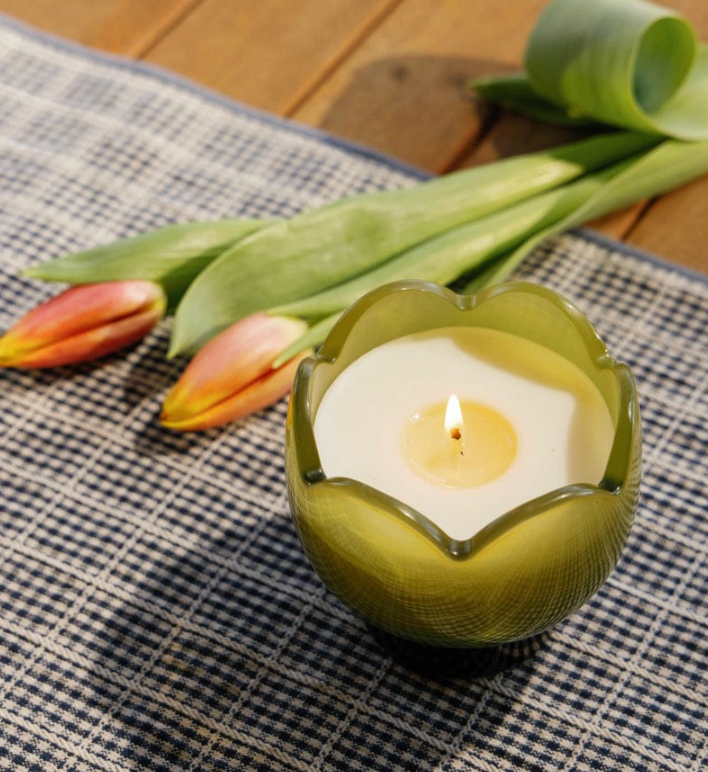 Bougie tulip - verveine & citronnelle