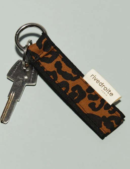 Porte clé Nollet léopard marron