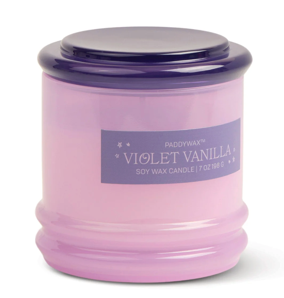 Bougie parfumée stack - violet vanilla
