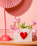 Vase envelope coeur