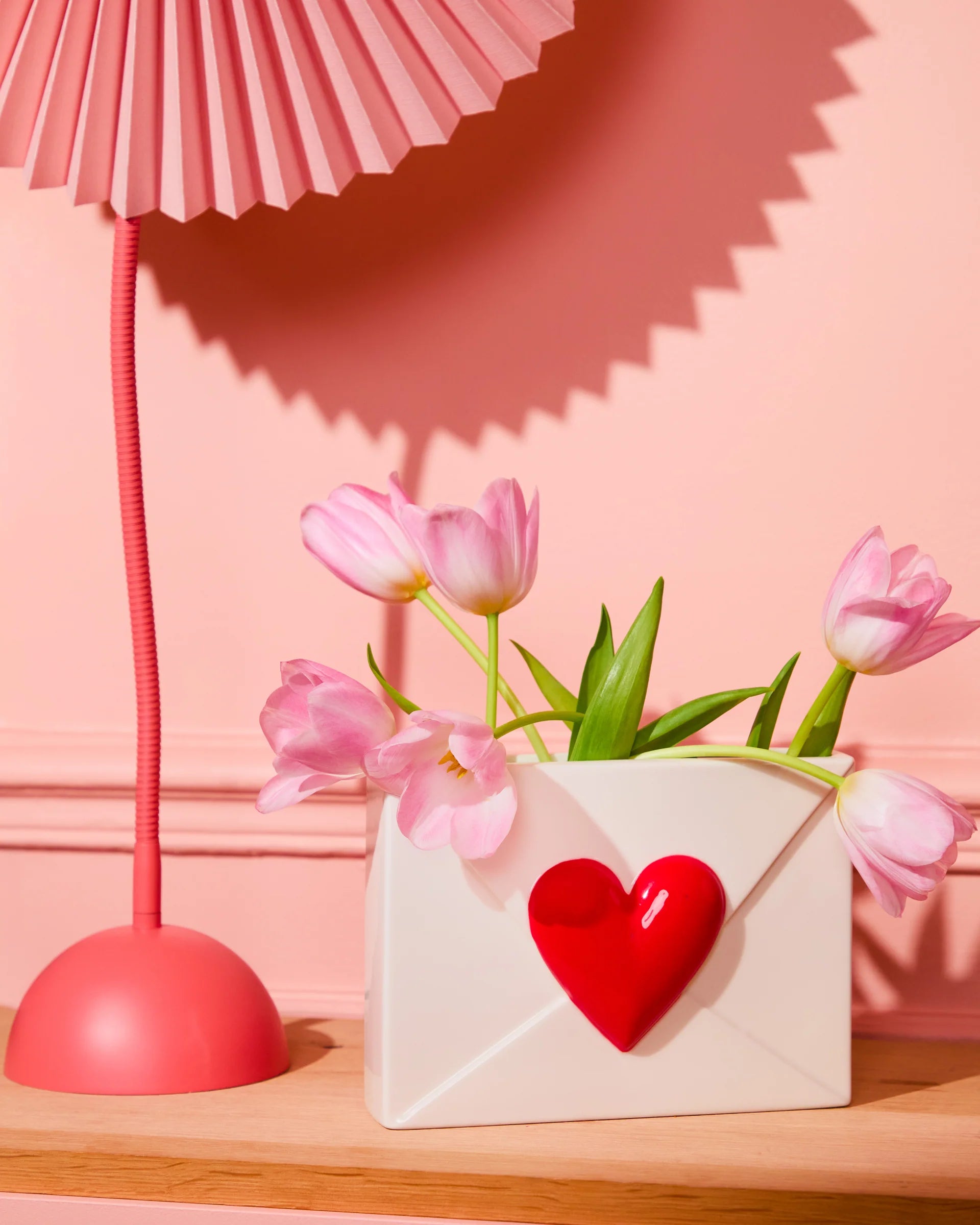 Vase envelope coeur