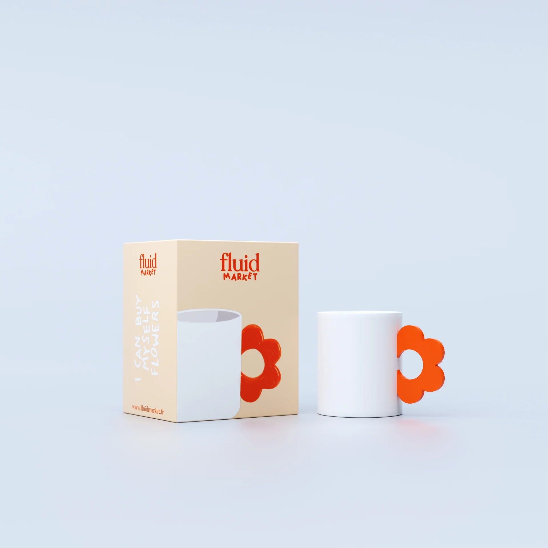 Mug fleur orange