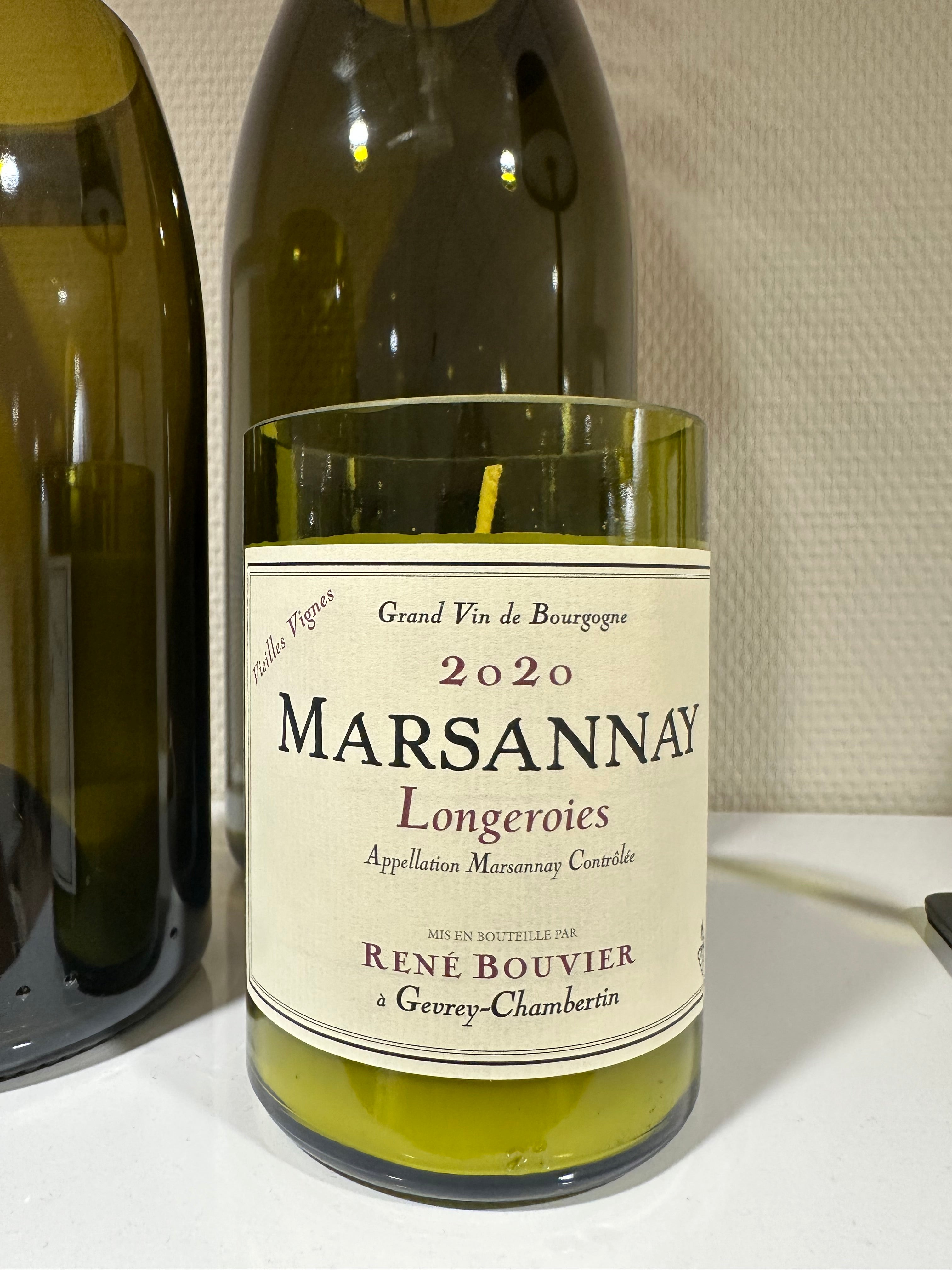 Bougie bouteille de vin