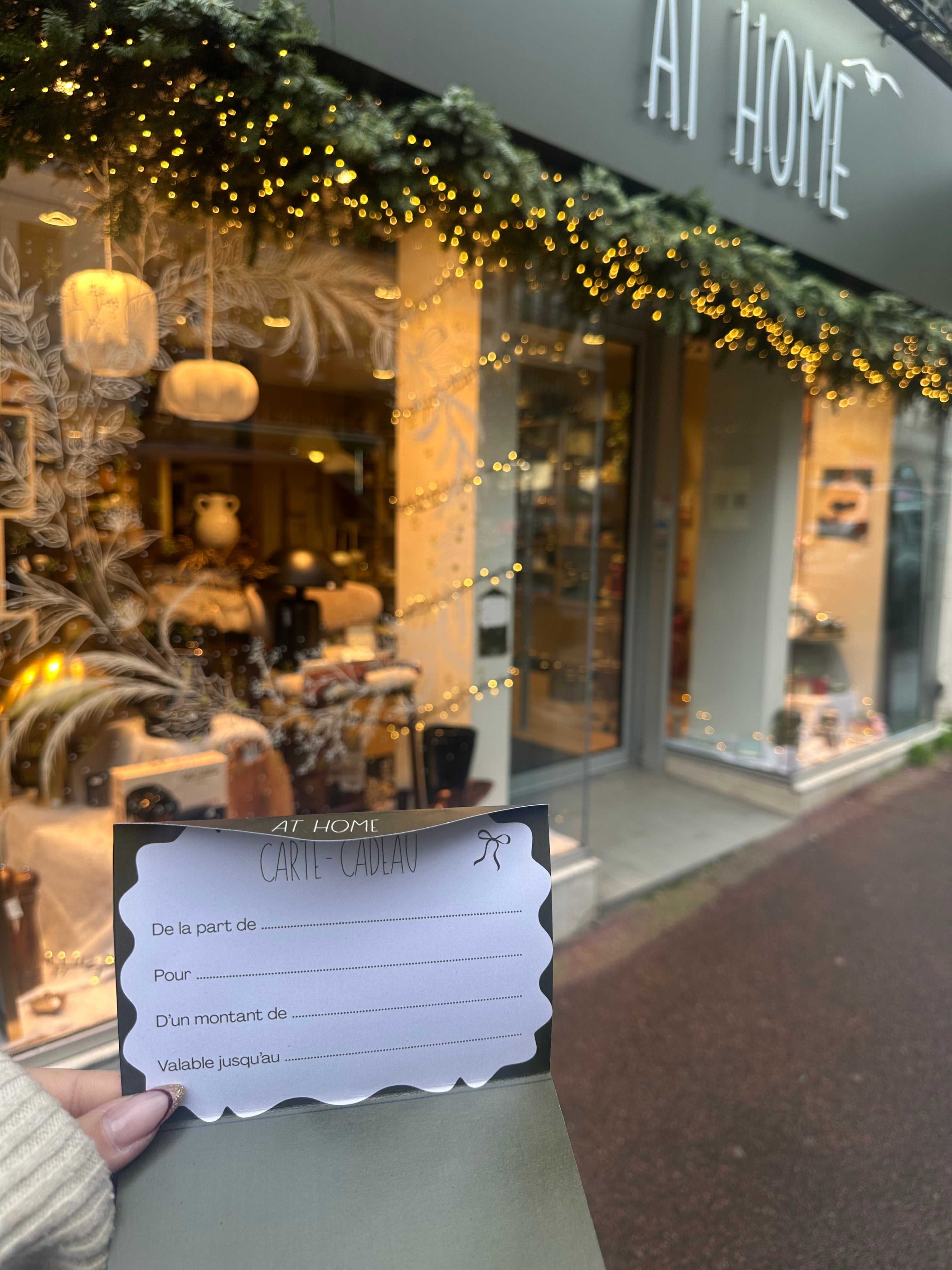 Carte-cadeau AT HOME