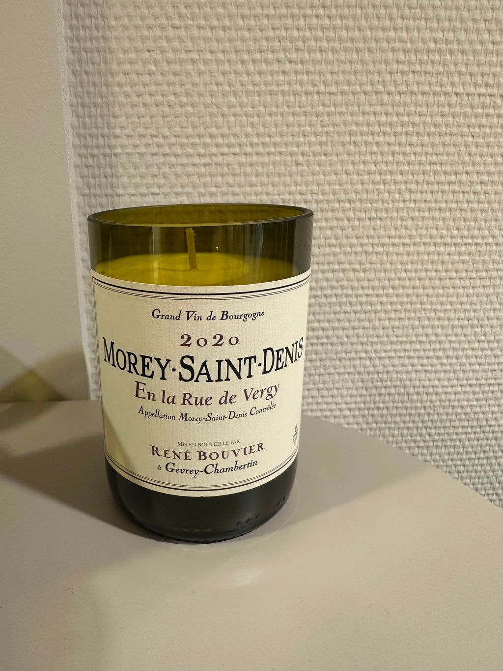 Bougie bouteille de vin