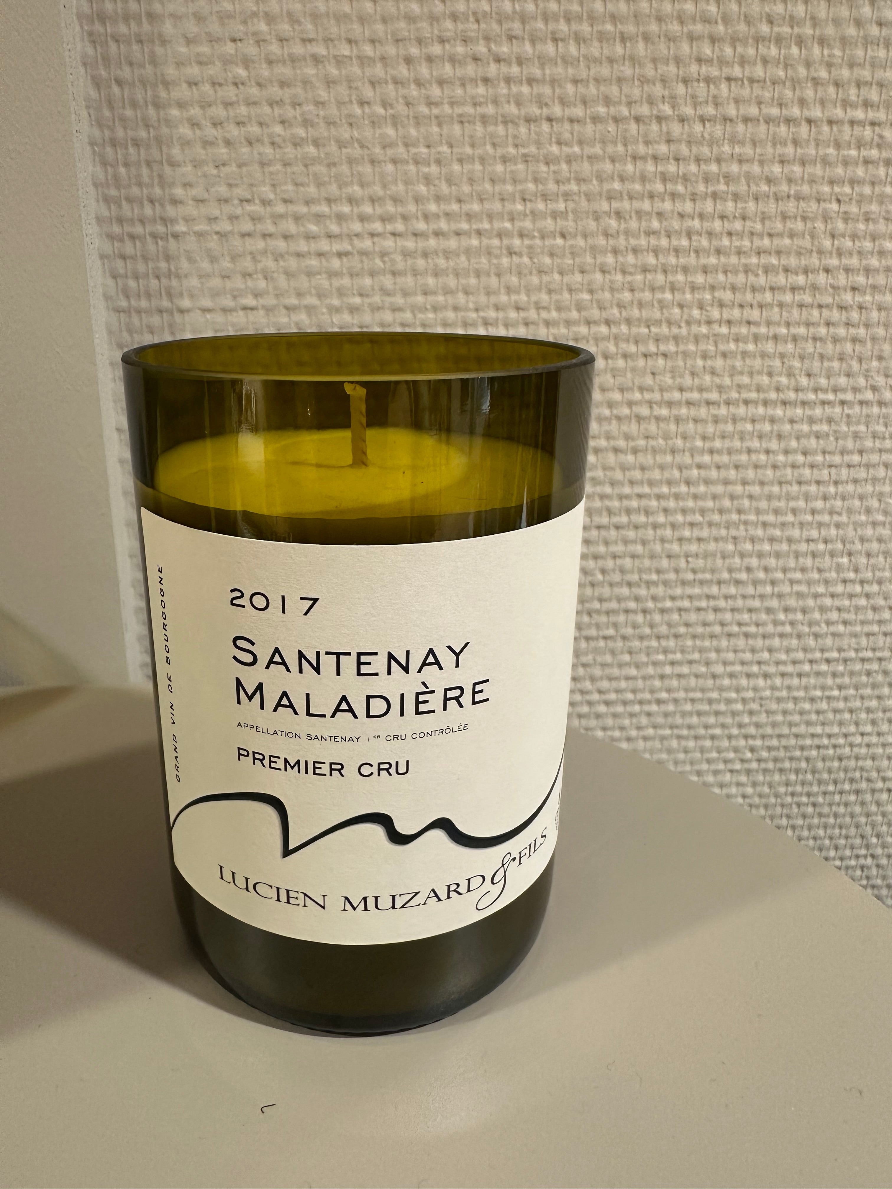 Bougie bouteille de vin