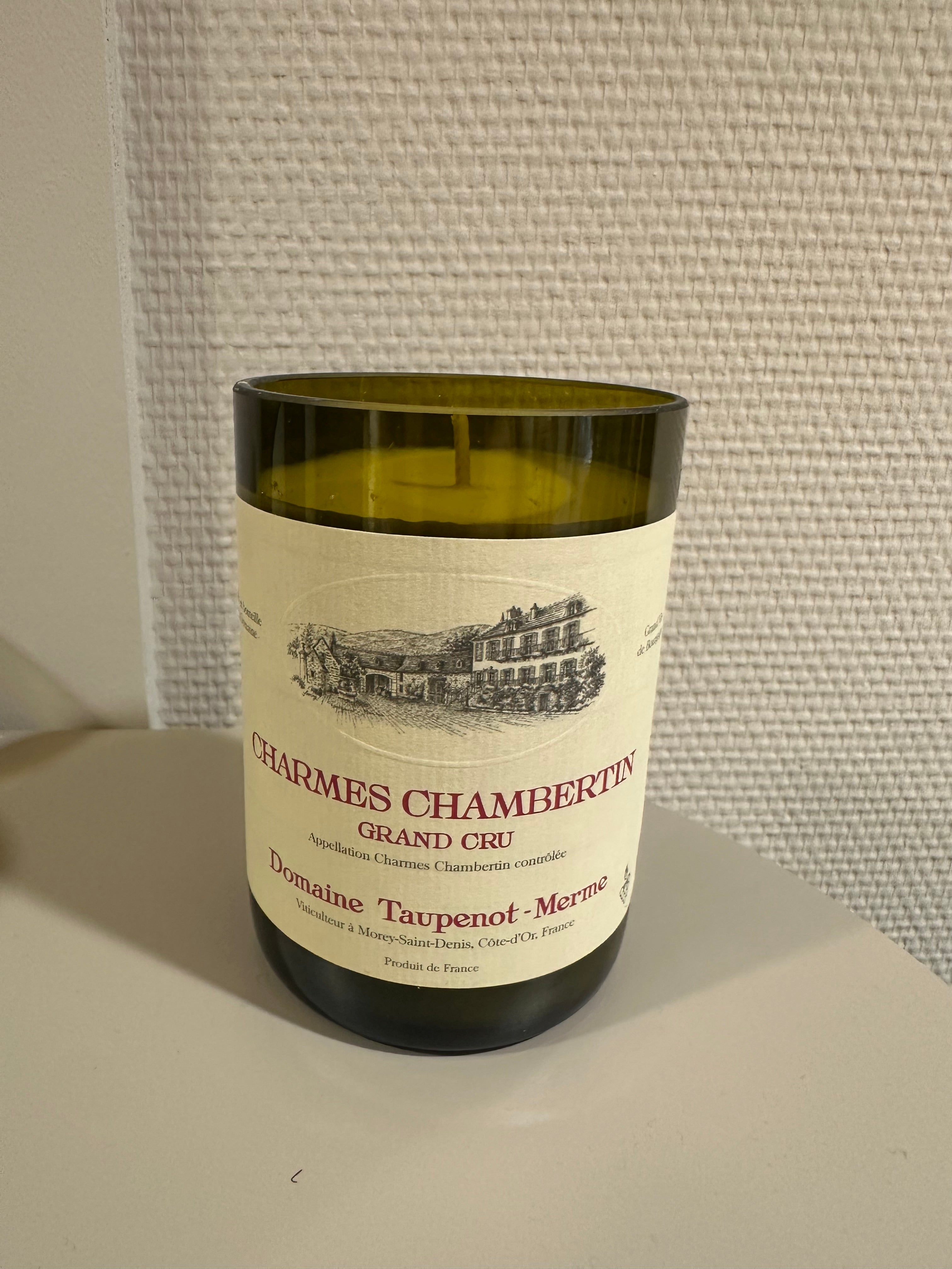Bougie bouteille de vin
