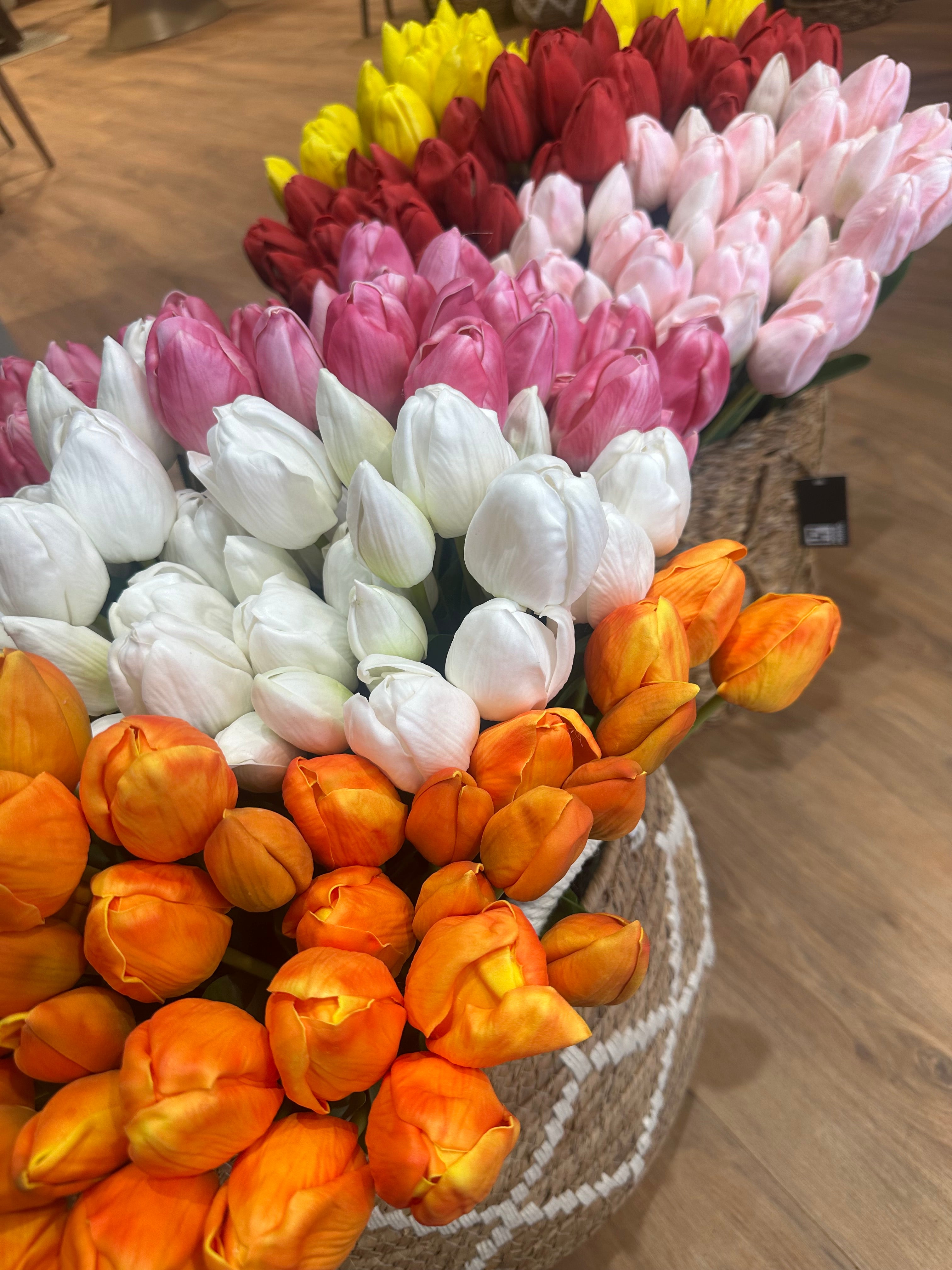 Tulipes artificielles - à l'unité ou en bouquet