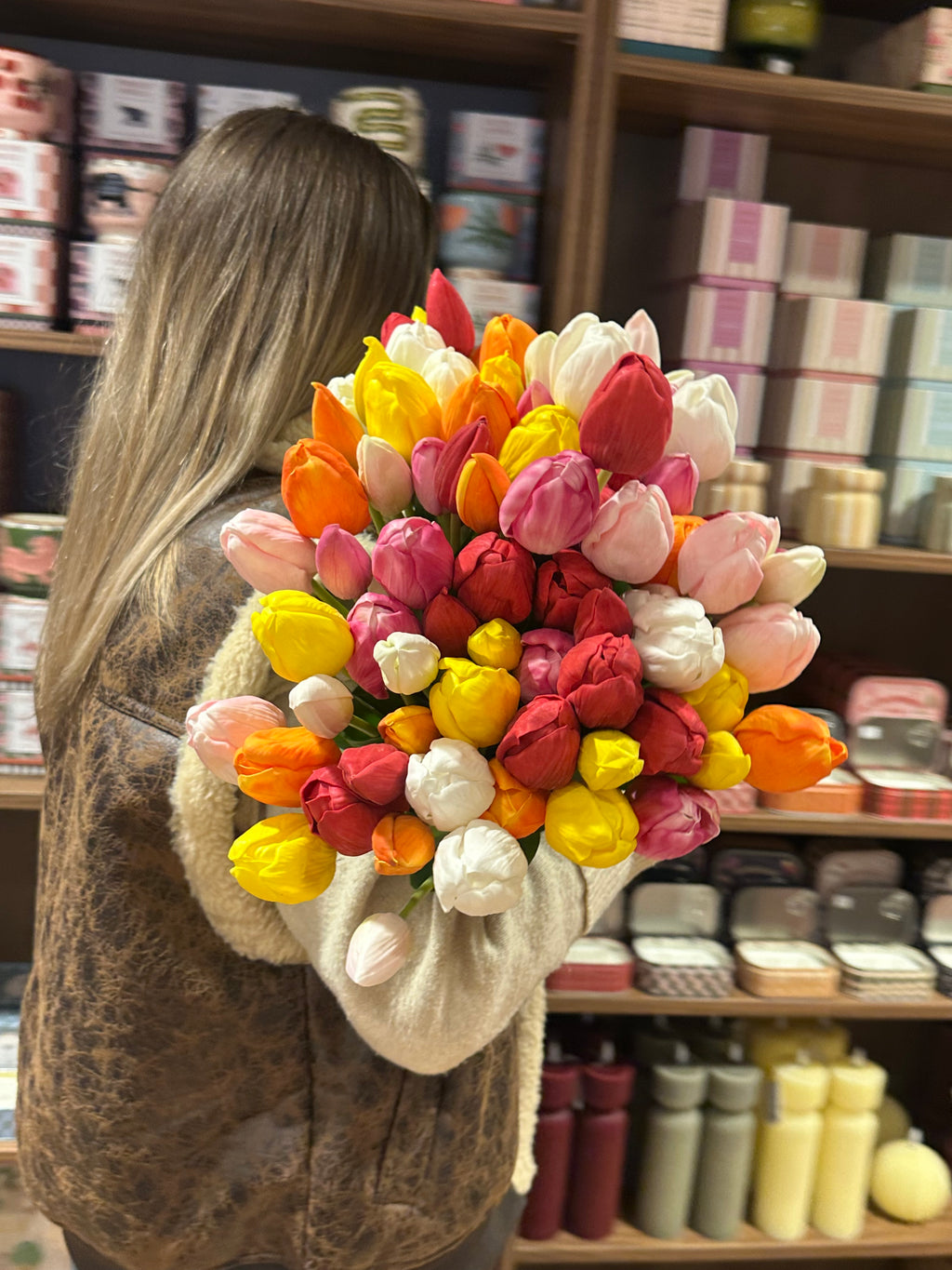 Tulipes artificielles - à l'unité ou en bouquet