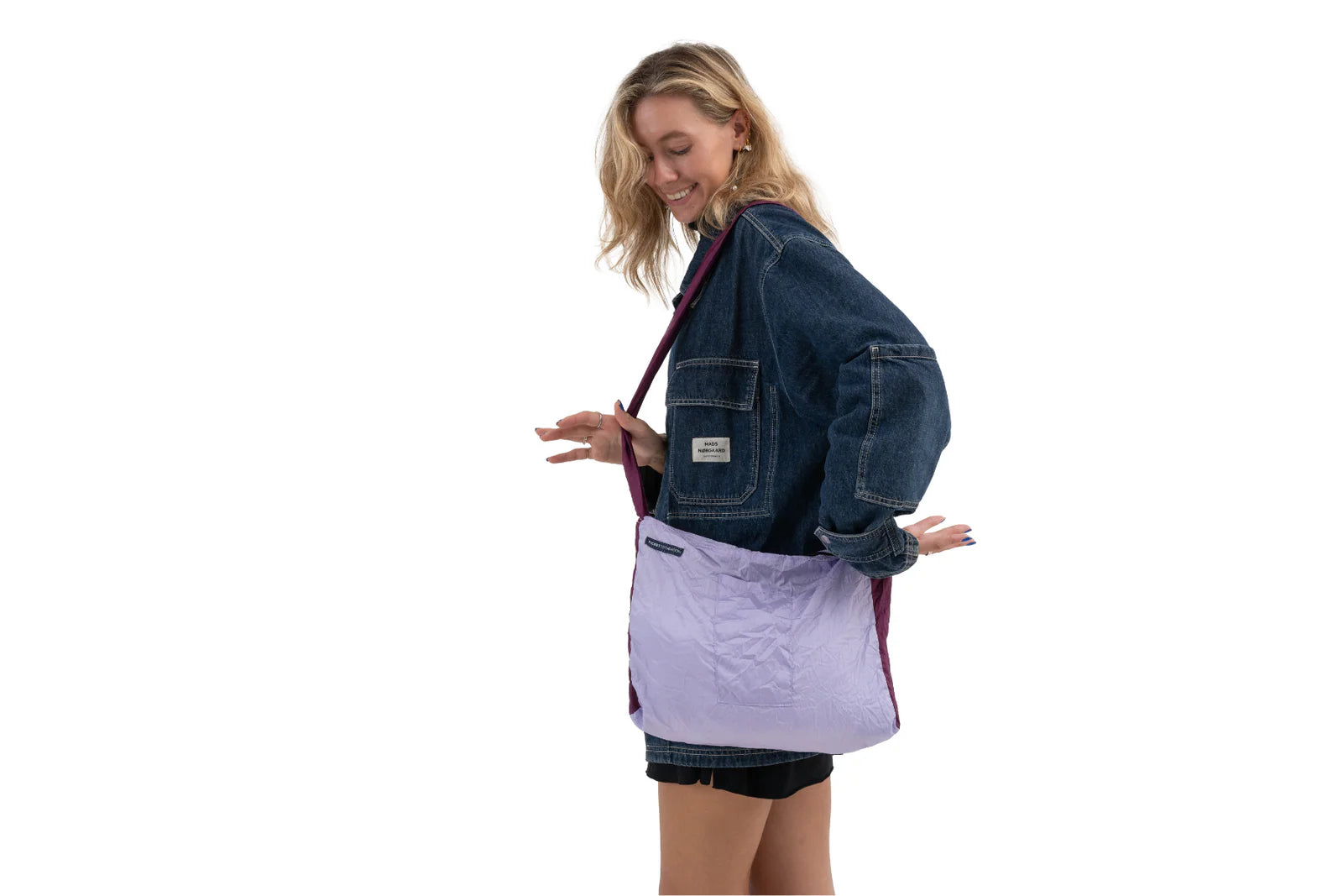 Sac zipper prune / lila