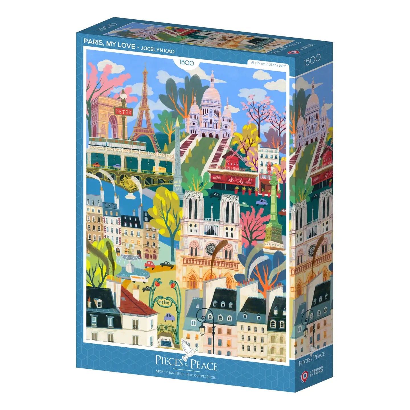 Puzzle 1500 pièces Paris mon amour