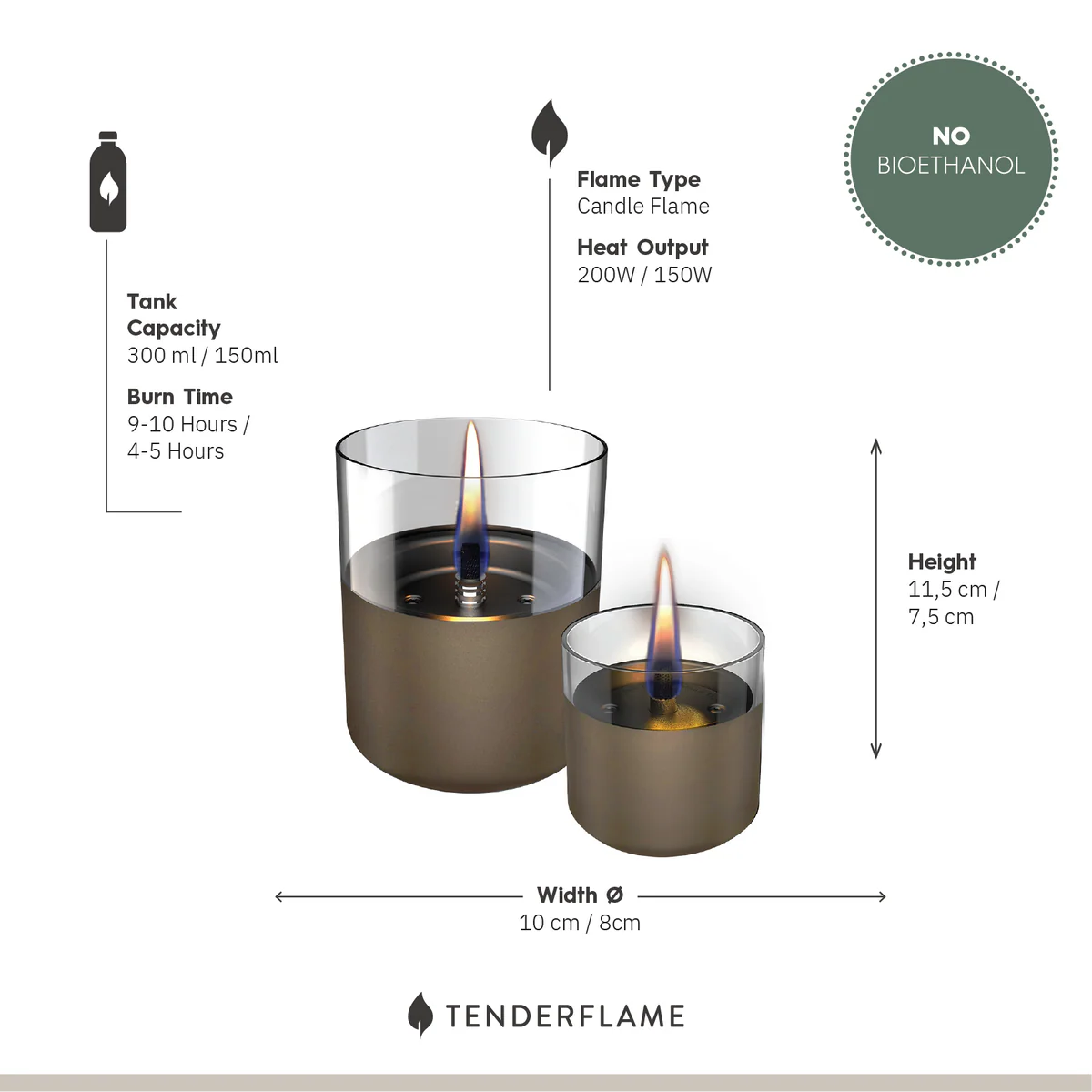 Bougies Lily (lot de 2)