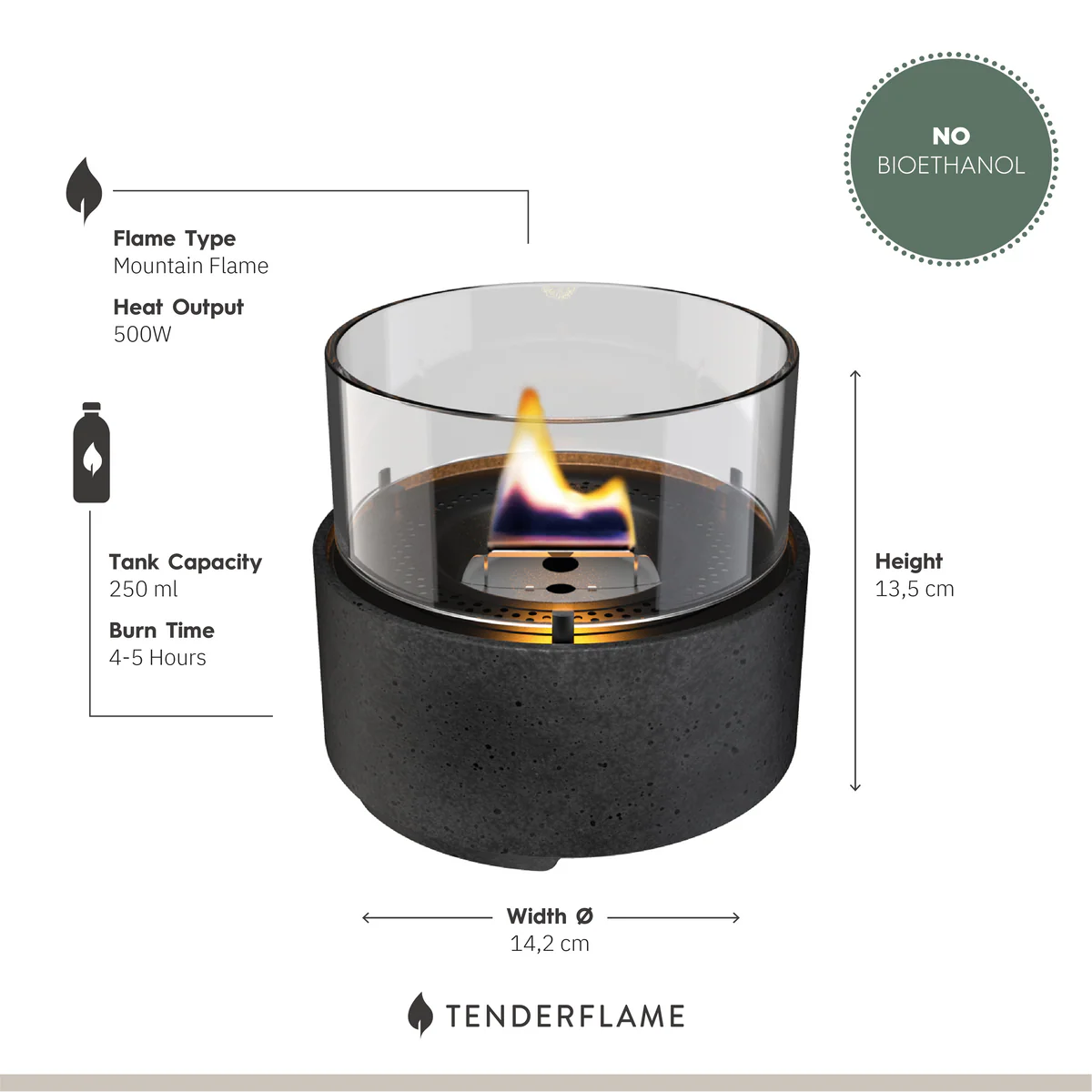 Cheminée de table Lava 14