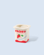 Cache pot / vase yaourt fraise