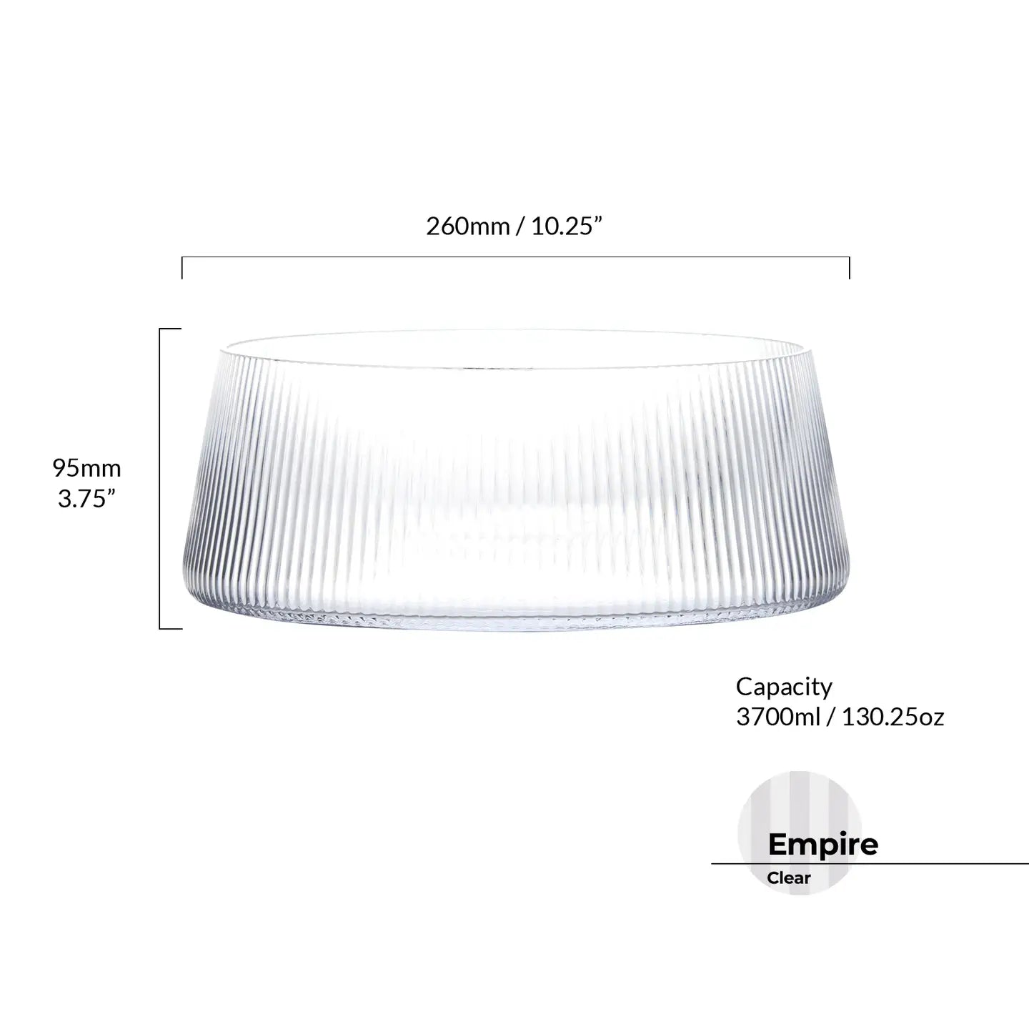 Saladier 3,7L transparent