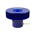 Lampe à poser verre coloré style rétro Foza: Bleu
