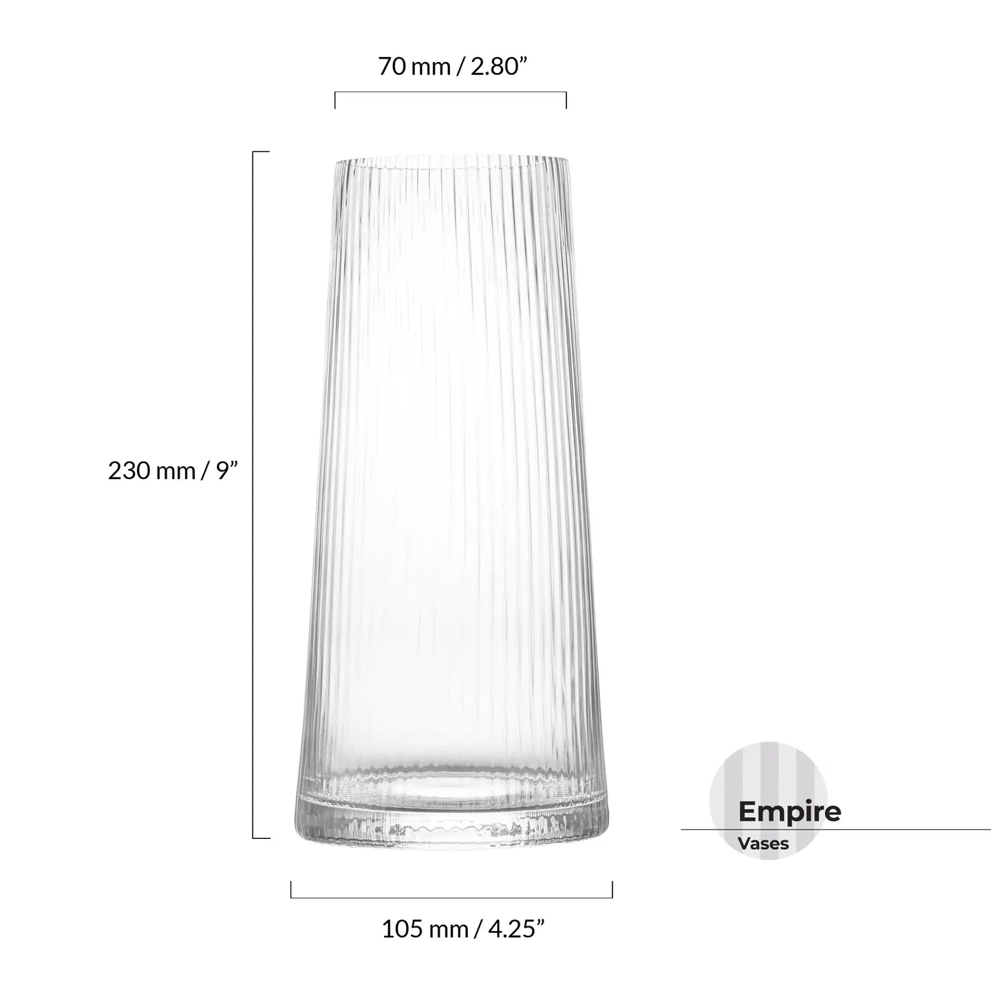 Vase transparent