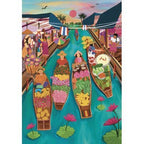 Puzzle 1000 Pièces - Floating Market Thailand #
